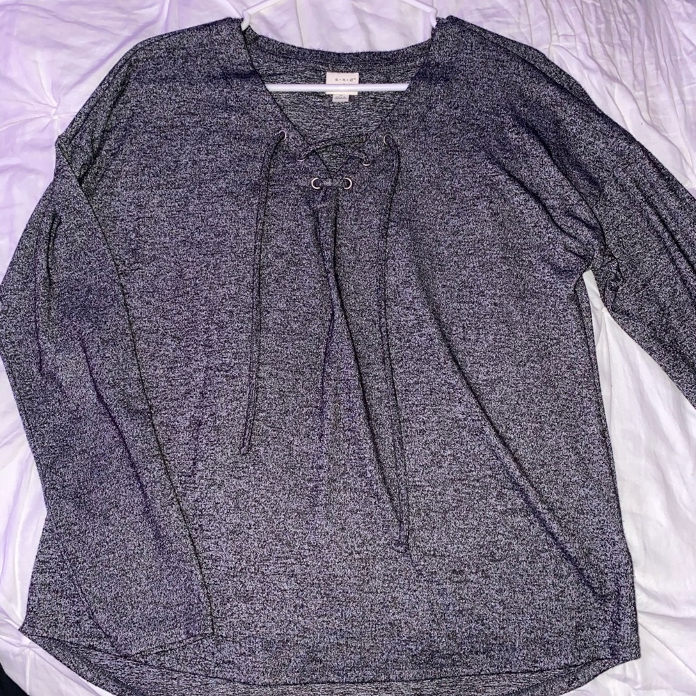 gray blouse